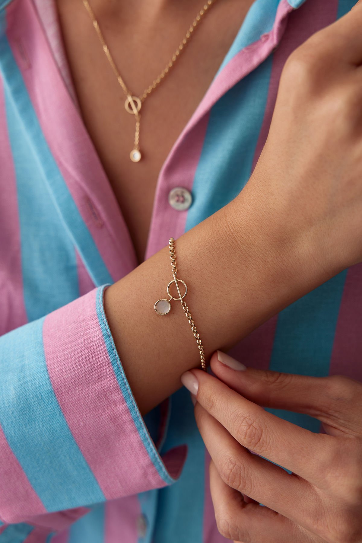 Altın Doc Sedefli Bileklik