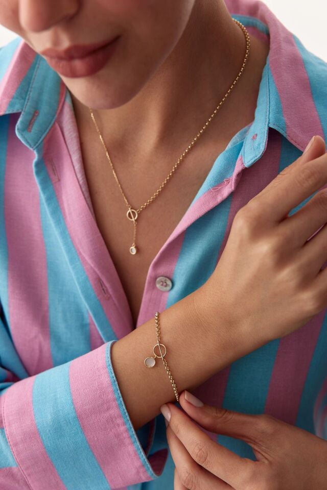 Altın Doc Sedefli Bileklik