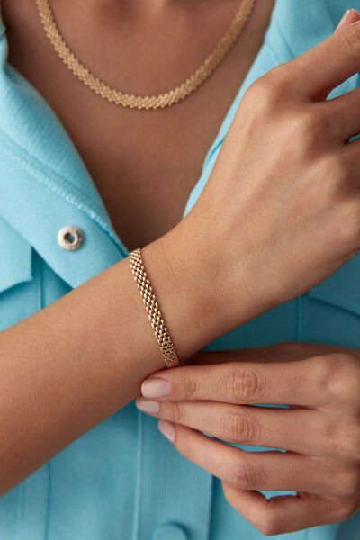 ALTIN HASIR BİLEKLİK