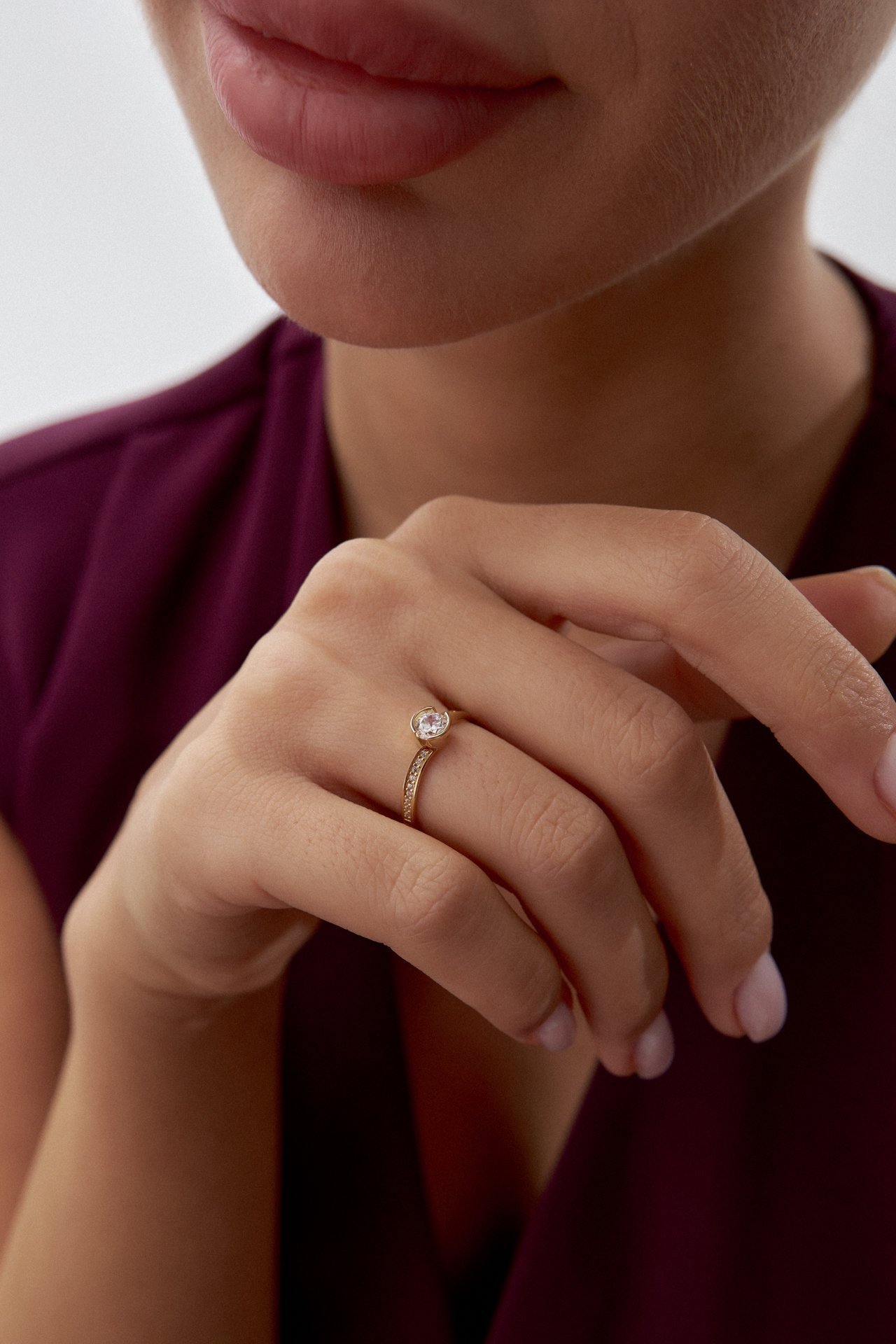 Altın Klasik Tektaş Yüzük