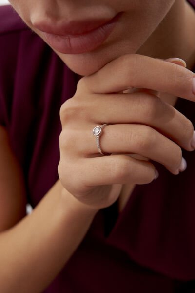 Altın Sıvama Tektaş Yüzük