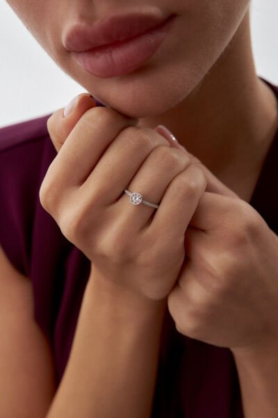 Altın Sıvama Tektaş Yüzük