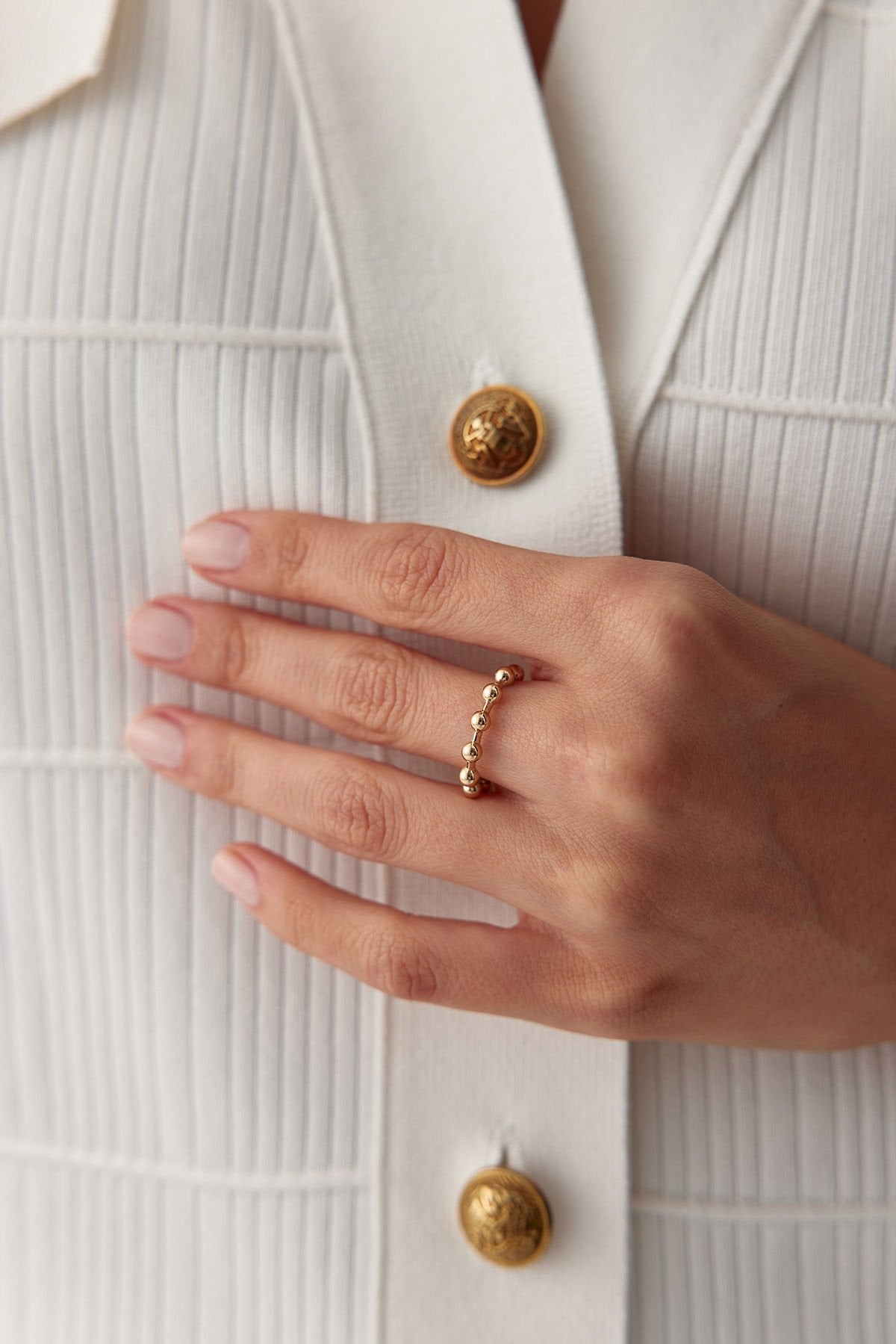 Altın Mini Küre Yüzük