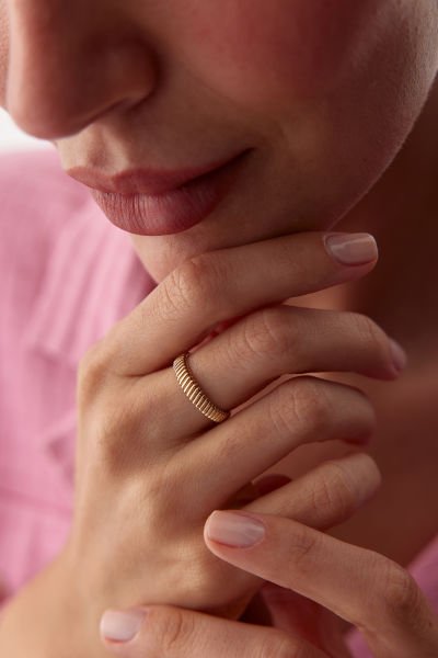 ALTIN ZİKZAK YÜZÜK