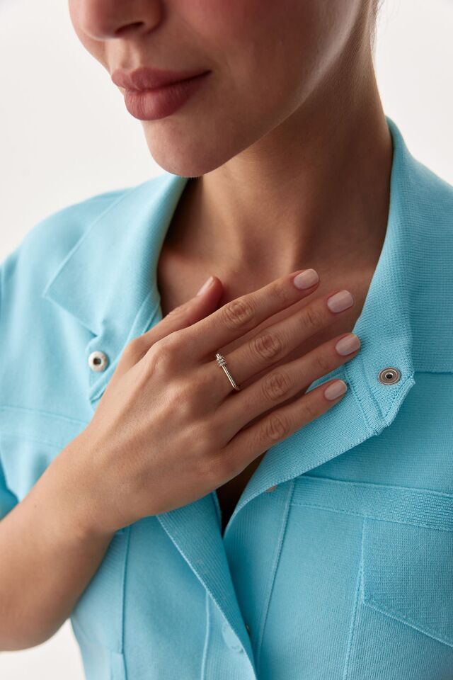 Altın Mini Taşlı Yüzük