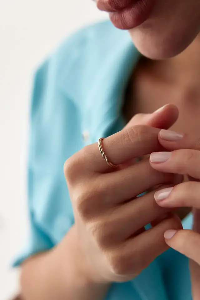 Altın Kasım Düğümü Yüzük