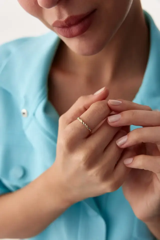 Altın Kasım Düğümü Yüzük