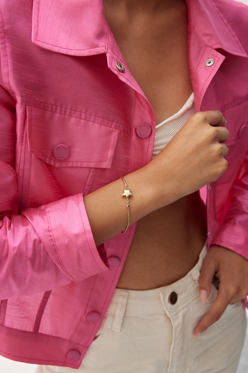 Altın Tondo Yıldız Bileklik