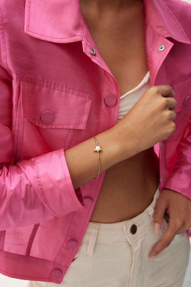 Altın Tondo Yıldız Bileklik