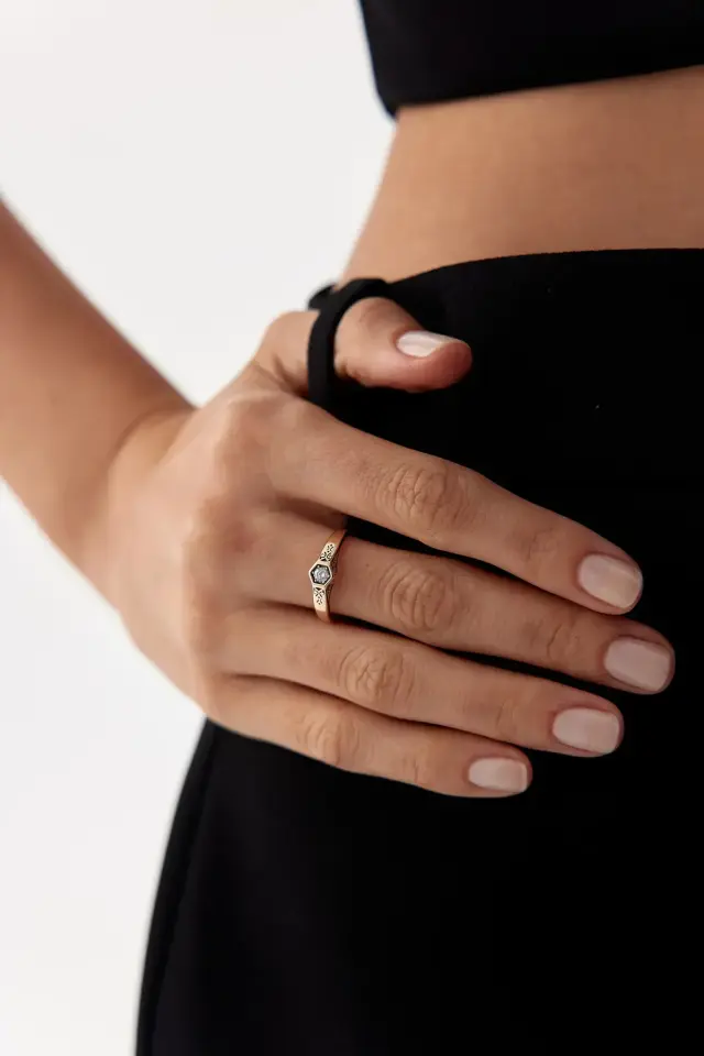 Altın Iconic Ring 12