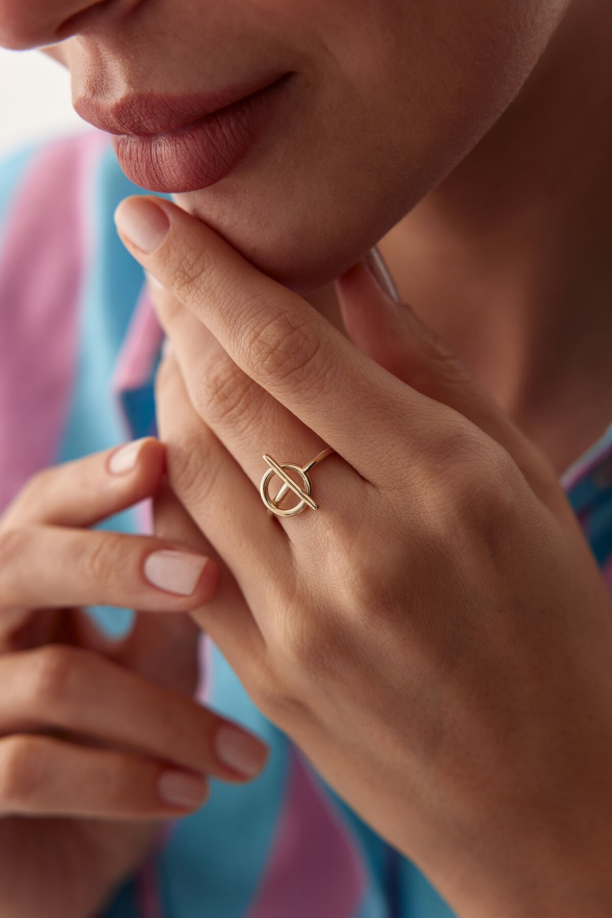 Altın Arrow Ring 14
