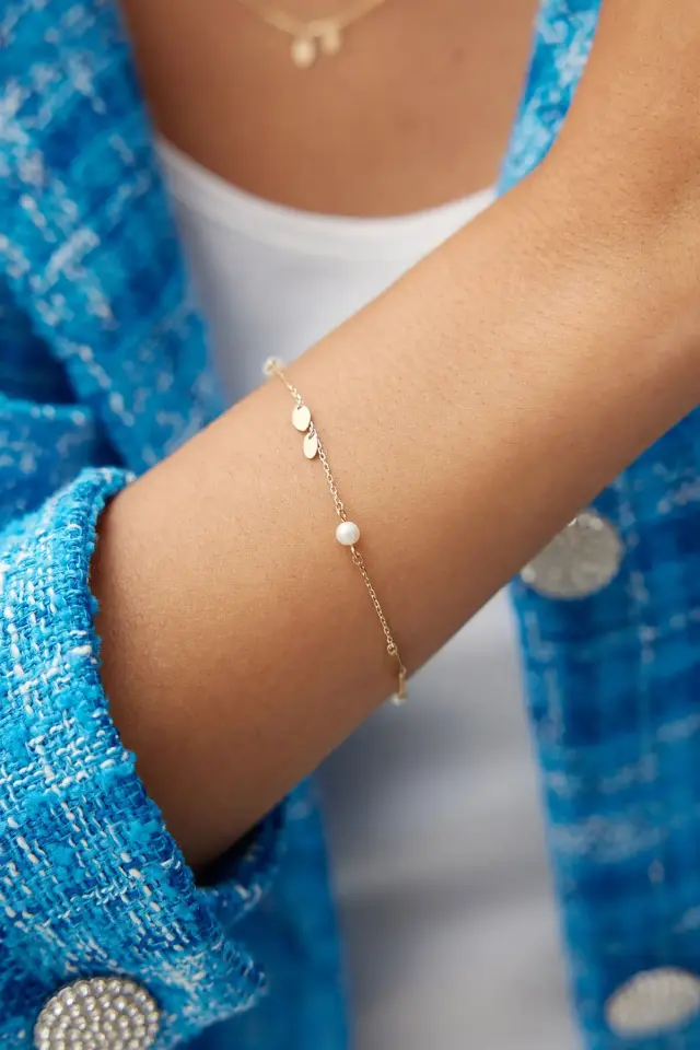 ALTIN İNCİLİ PULLU TAKIM SET