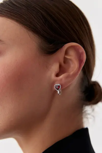 Altın Ruby Taşlı Üçlü Set