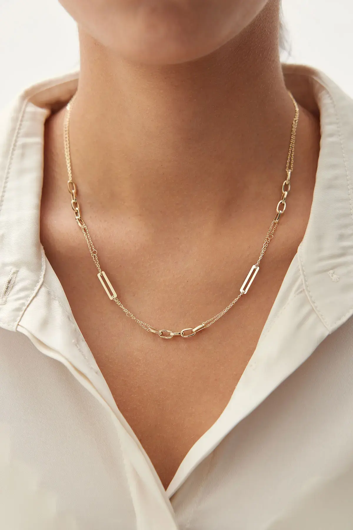 Altın Zincirli Ataç Set Takım