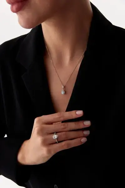 ALTIN DAMLA TAŞLI 3'LÜ SET