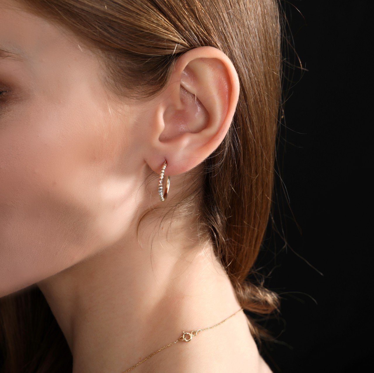 ALTIN DORİKA HALKA KÜPE