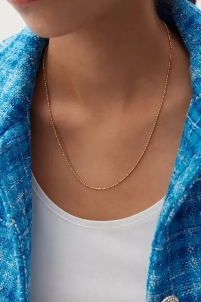 ALTIN TURUNCU MİNELİ BOYUNLUK  BİLEKLİK