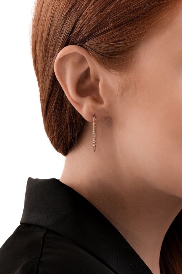 Altın Mini Toplu Halka Küpe