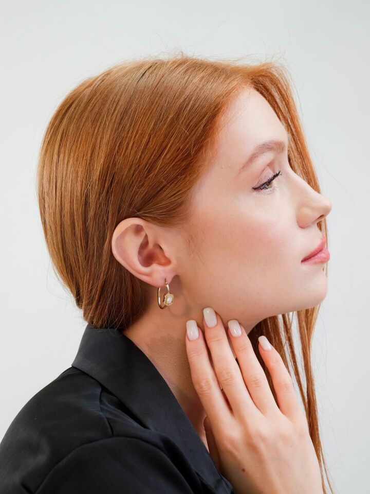 Altın Baget Gold Küpe