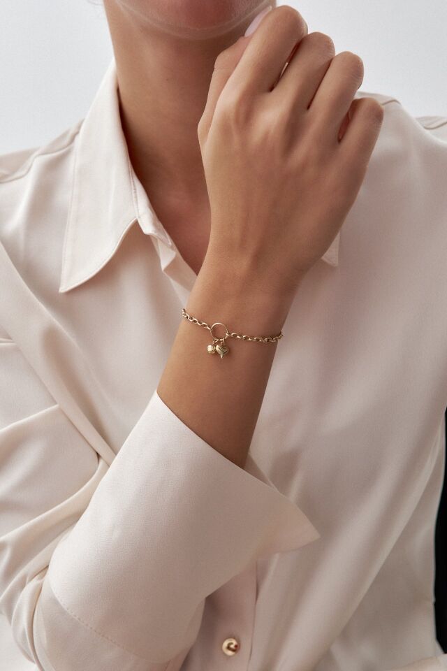 Altın Mini Charm Hallow Bileklik