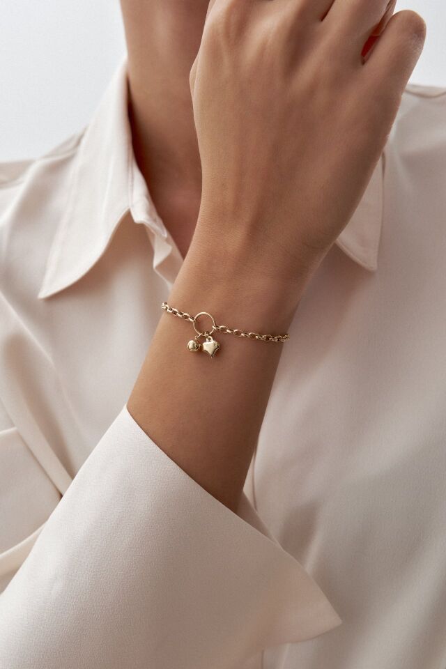 Altın Mini Charm Hallow Bileklik