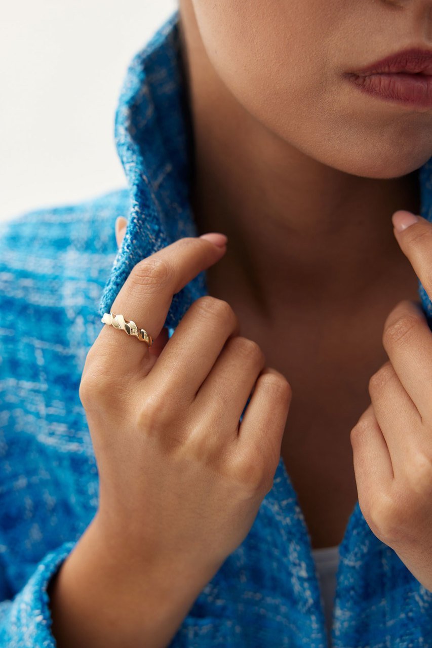 ALTIN BURGU DESENLİ FANTAZİ YÜZÜK