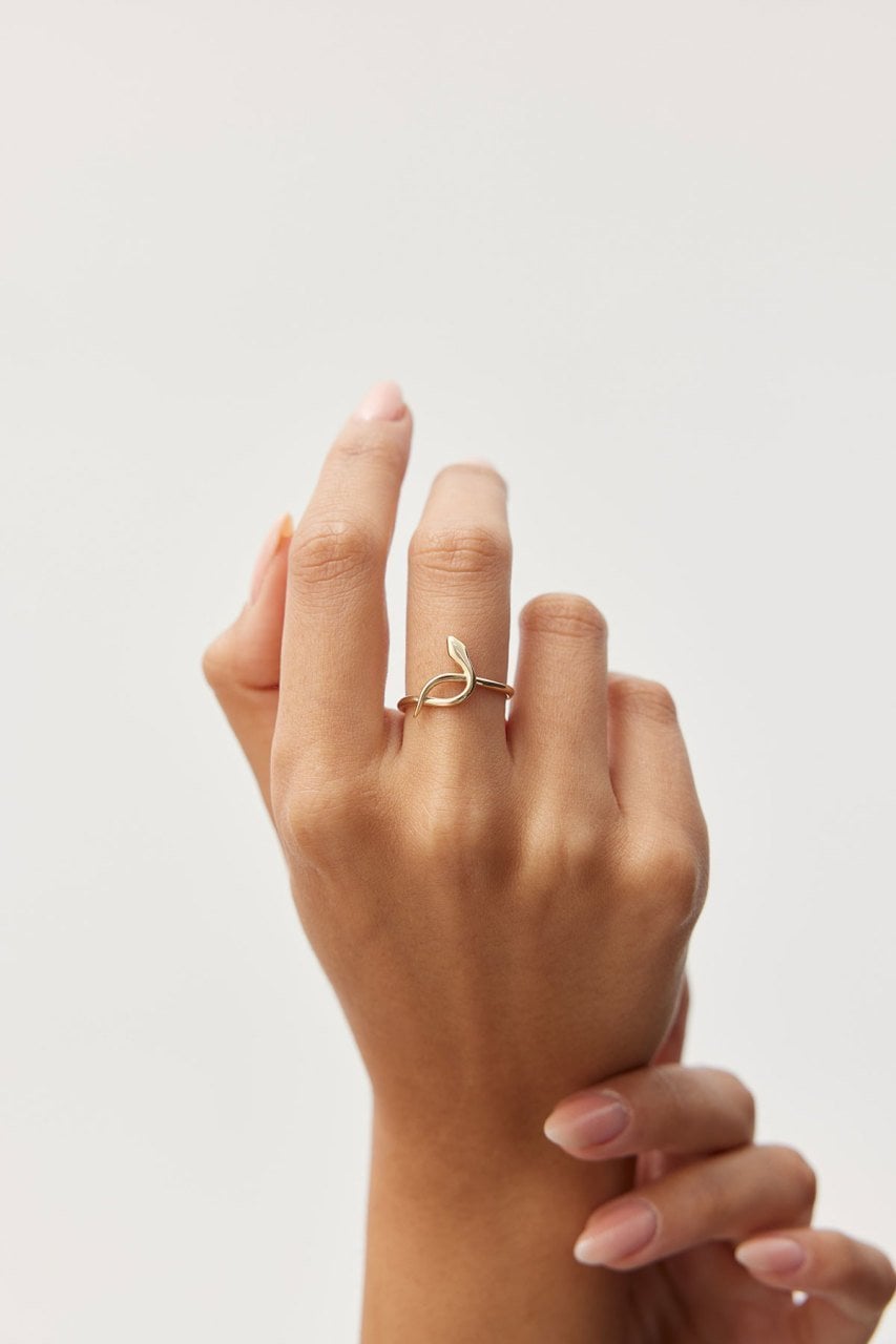 Altın Snake Yüzük