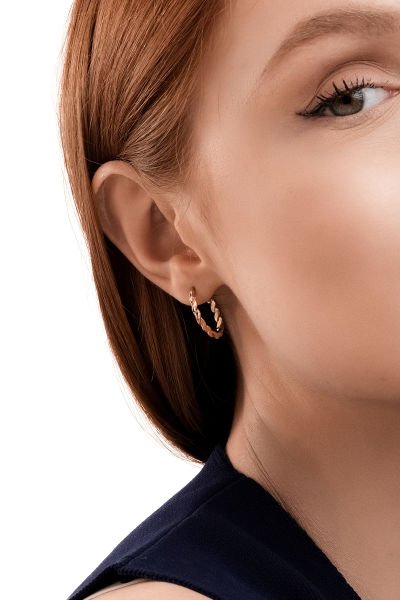 Altın Mini Burgu Küpe