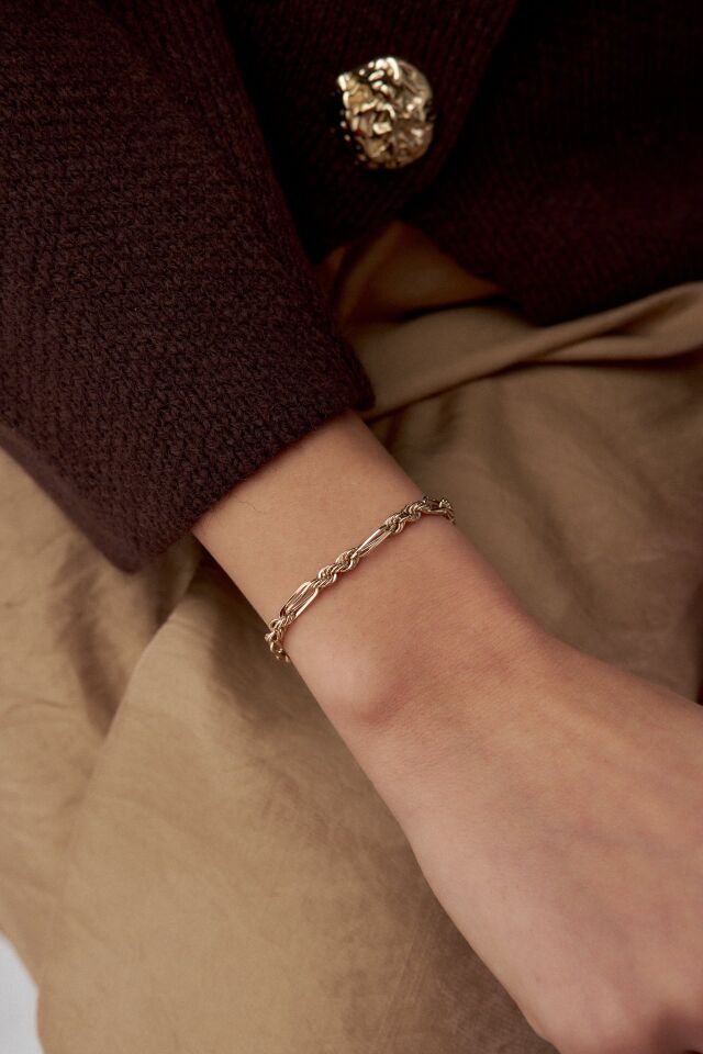 Altın Örgü Hallow Bileklik