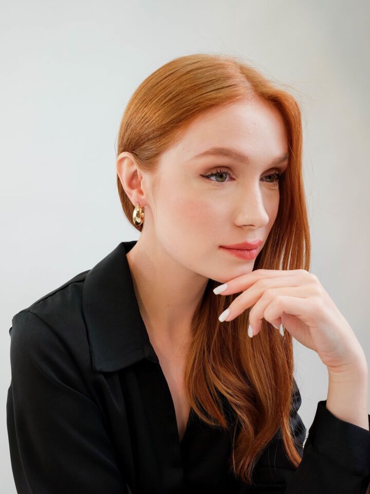 Altın Büyük Damla Küpe