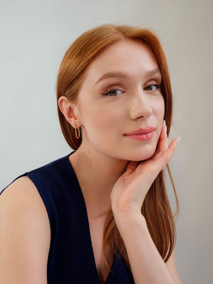 Altın Oval Gold Küpe