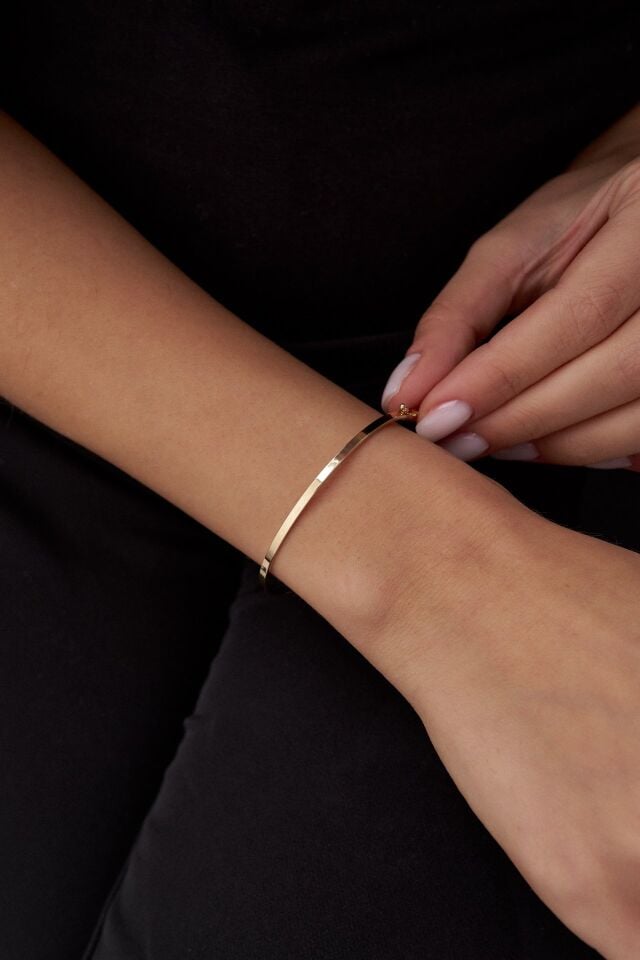 Altın Taşsız Şarnel Kelepçe