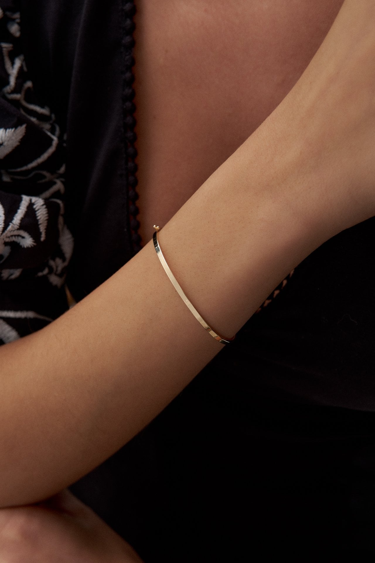 Altın Taşsız Şarnel Kelepçe