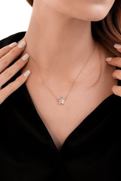 ALTIN SEDEF YILDIZ KOLYE