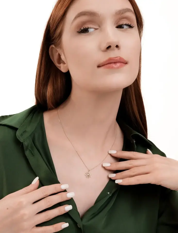 Altın Sunshine Kolye