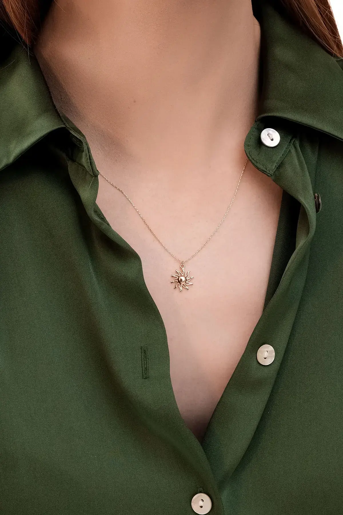 Altın Sunshine Kolye