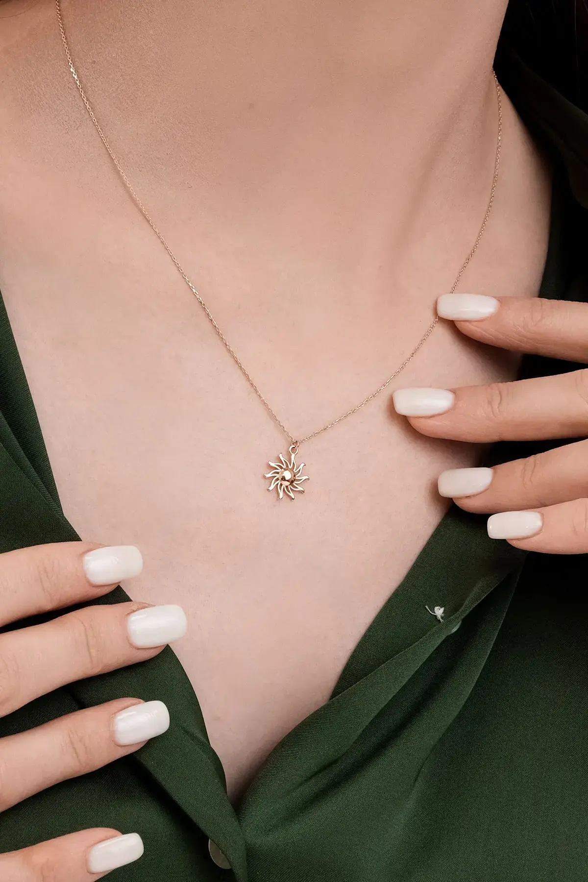 Altın Sunshine Kolye