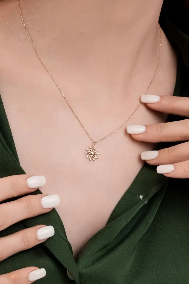 Altın Sunshine Kolye