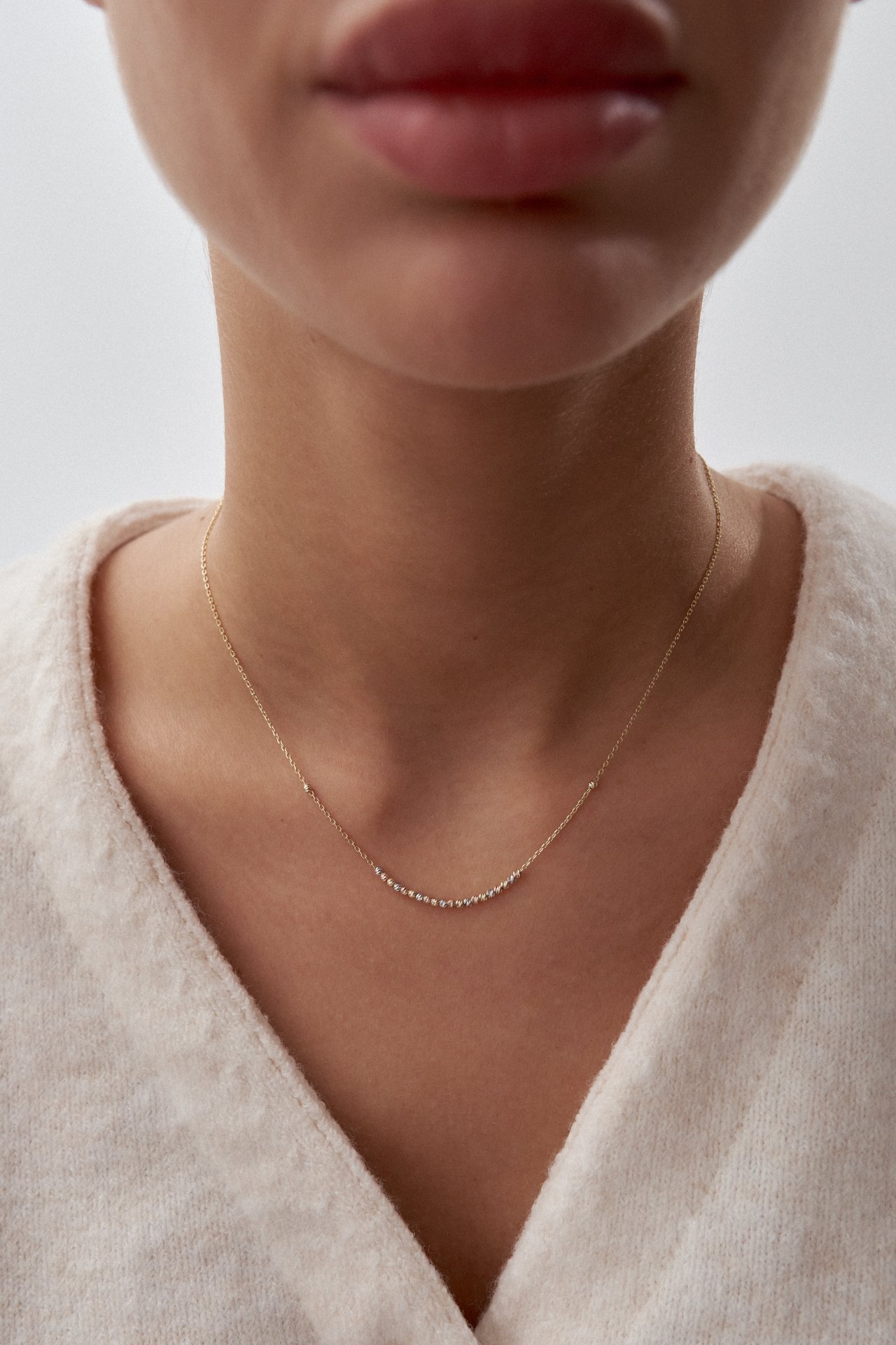 Altın Dorika Zincirli Kolye