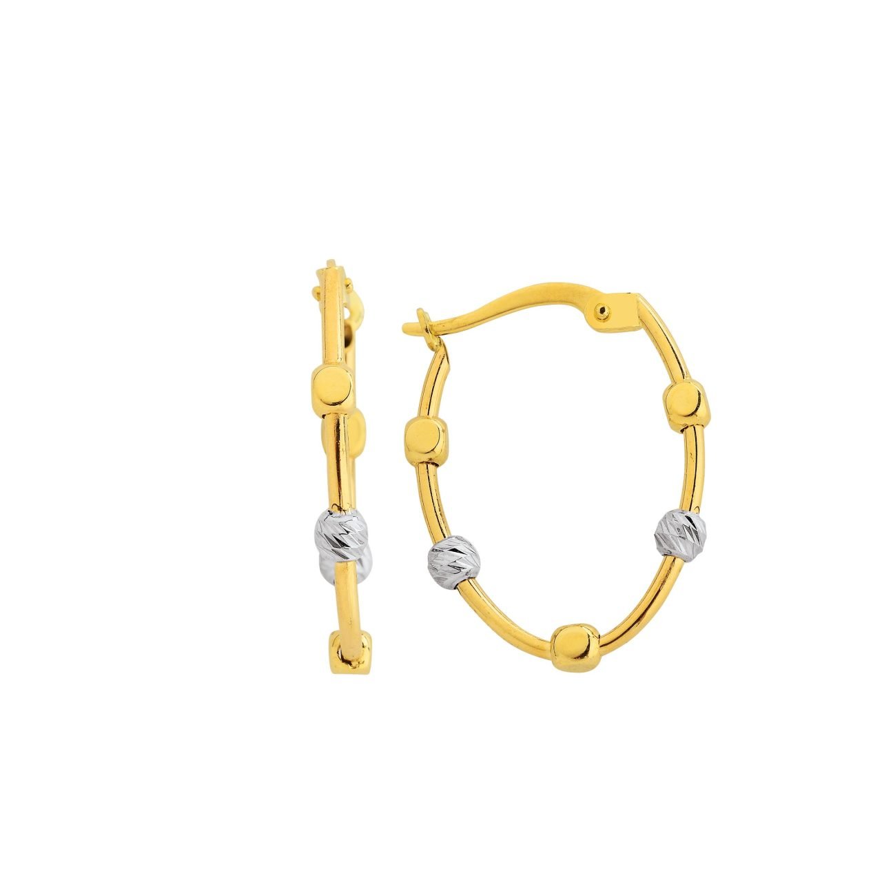 Altın Dorika Şarnel Küpe