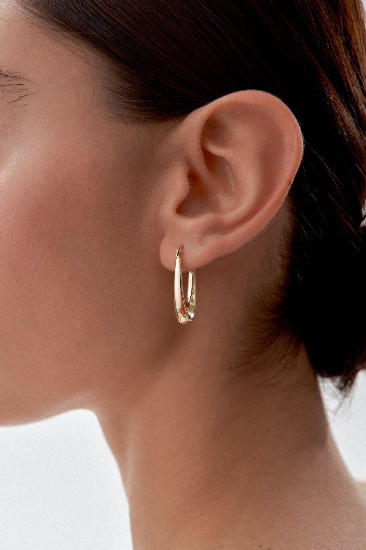 Altın Damla Şarnel Küpe