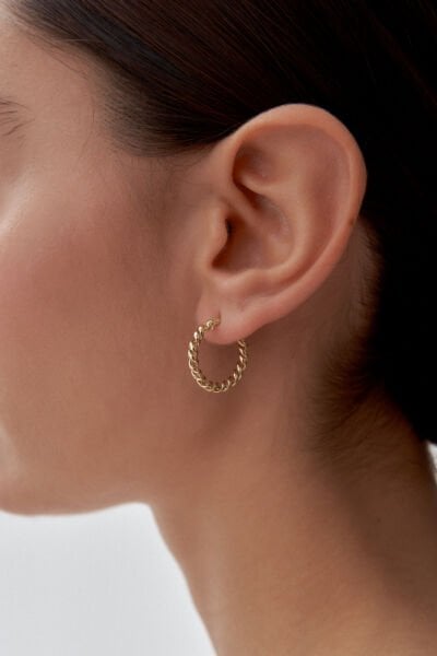 Altın Burgu Halka Küpe