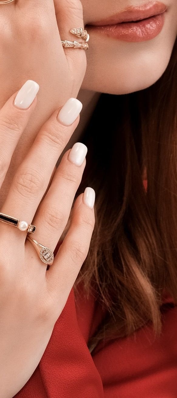 Altın Oval Baget Yüzük 10