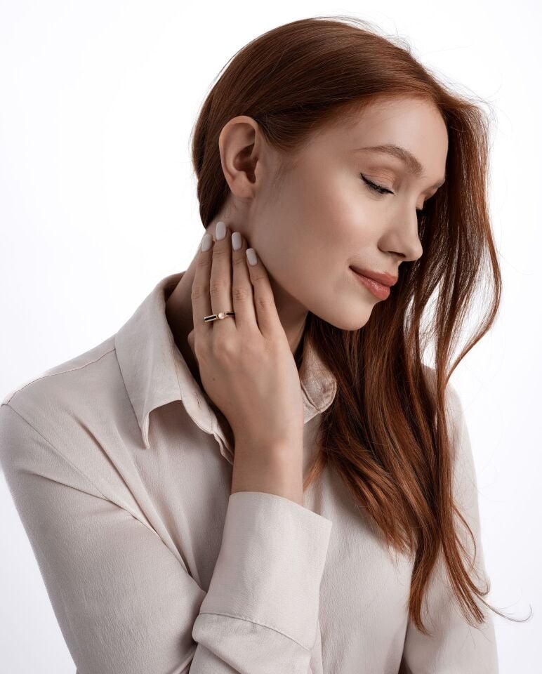 Altın İnci Italıan Yüzük