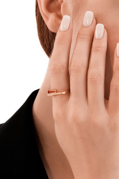 Altın Karnelyan Taşlı Yüzük