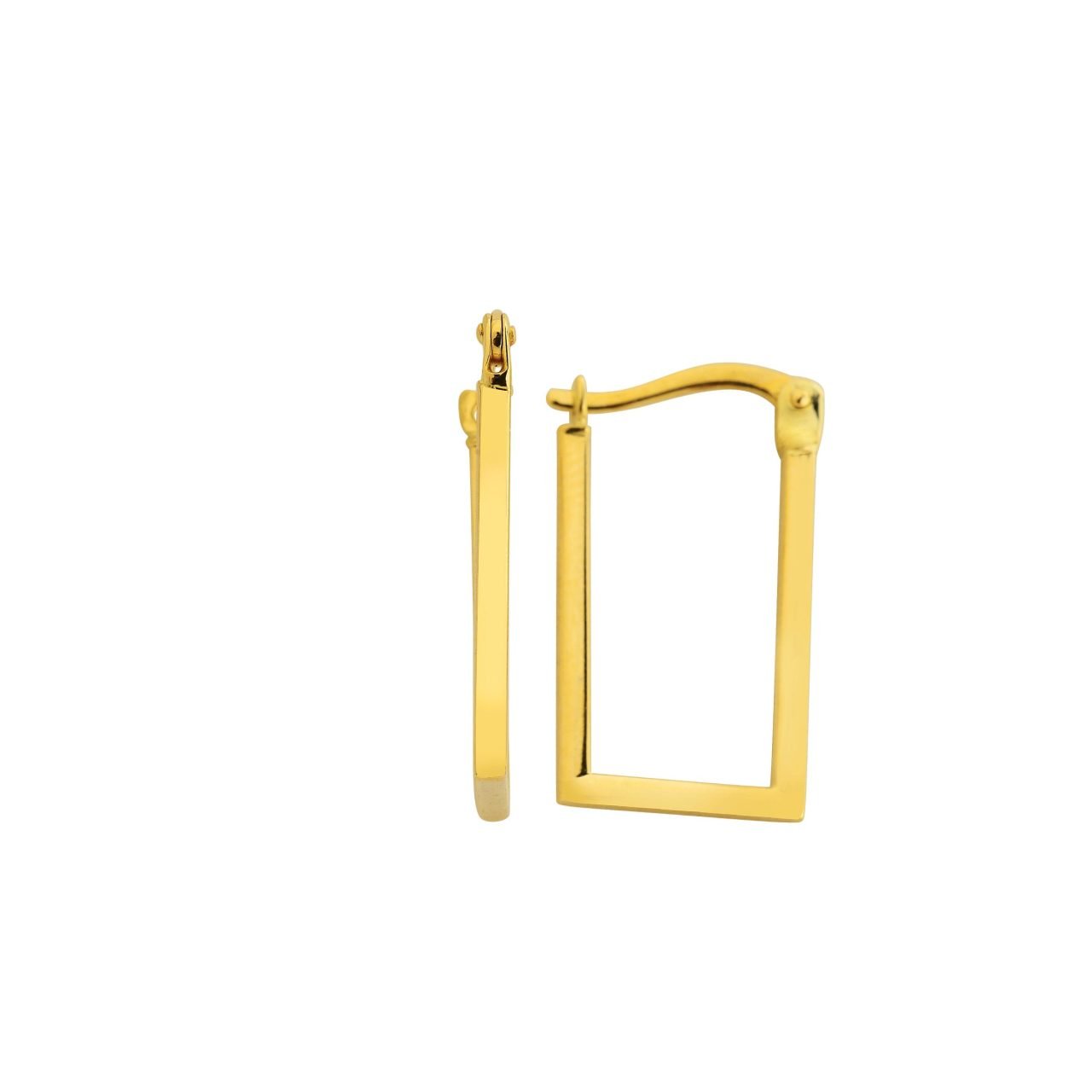 Altın İnce Bar Küpe