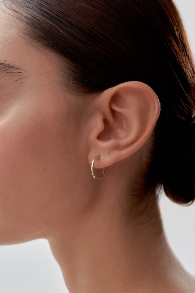 Altın Mini Halka Küpe