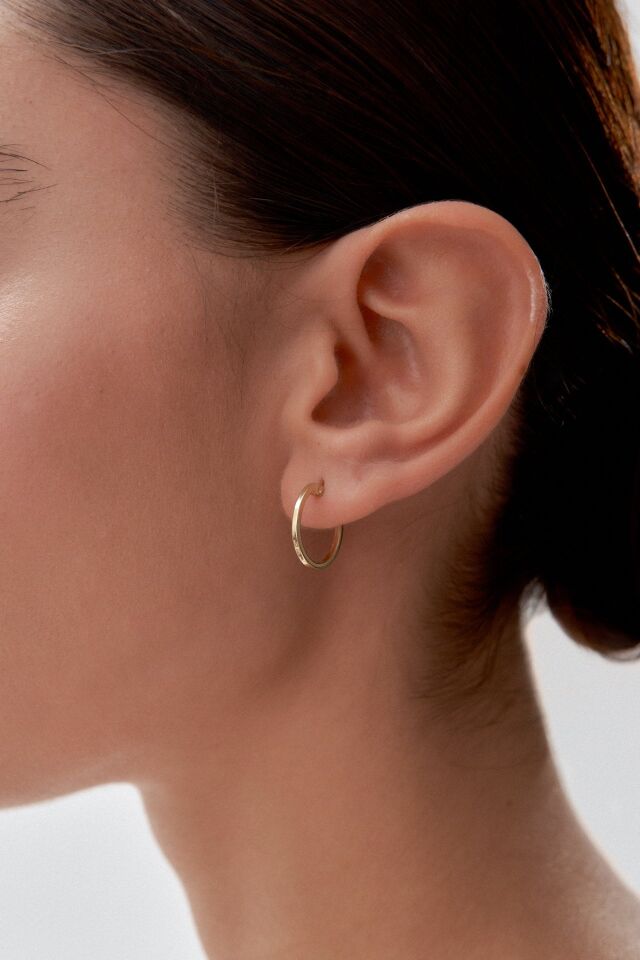 Altın Mini Halka Küpe