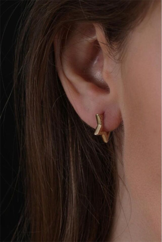 Altın Yıldız Küpe