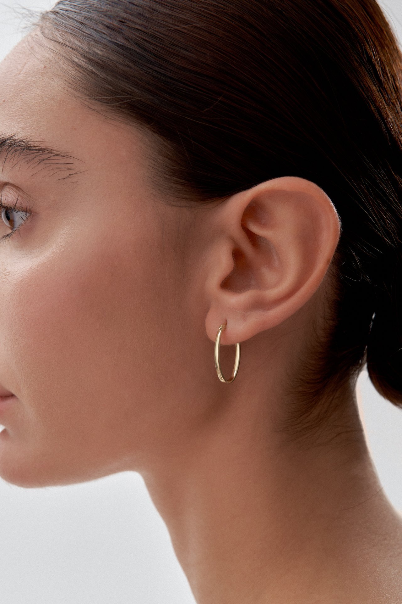 Altın Mini Damla Form Taşız Küpe